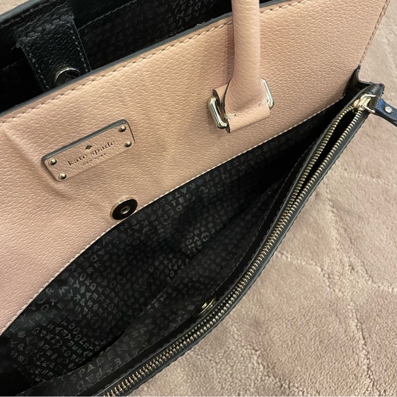 Kate Spade Grove Street Mauve Shoulder Bag - Black/Warm Vellum - Picture 6 of 10